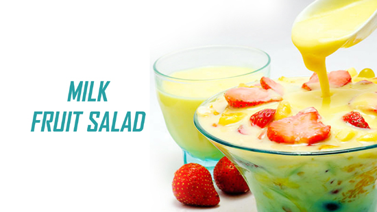 Milk Fruit Salad